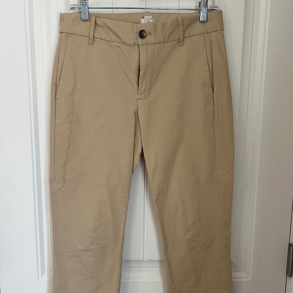 Banana Republic Stretch Ankle, Cuffed Chino, Khaki Size 4